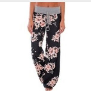 Floral flare pants Sz 2x